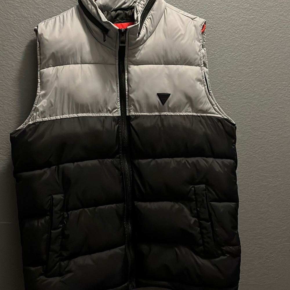 Black and grey guess jacket